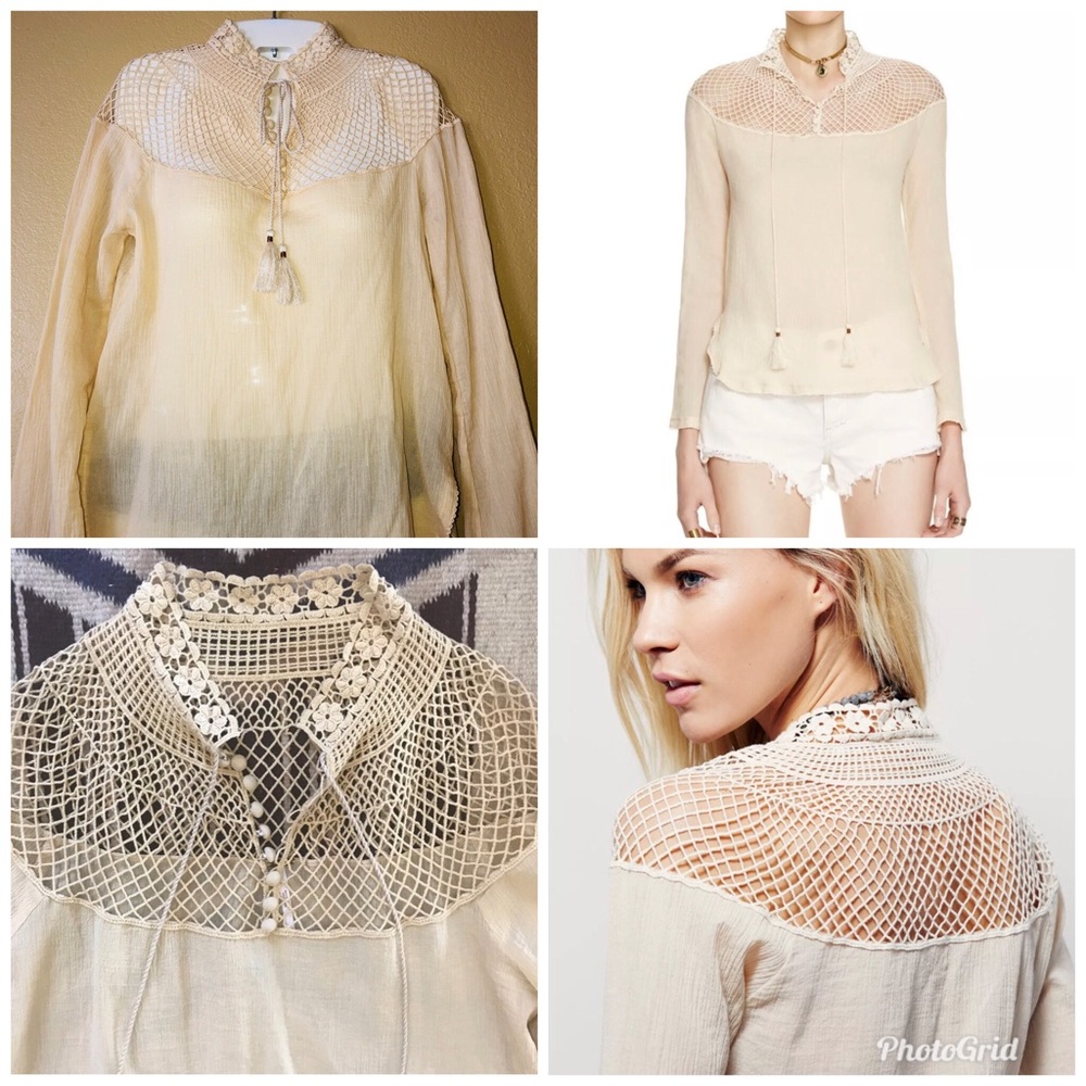 Free people romantic blouse